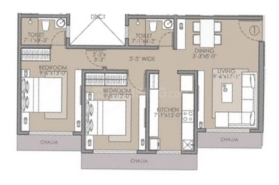 2 BHK Layout